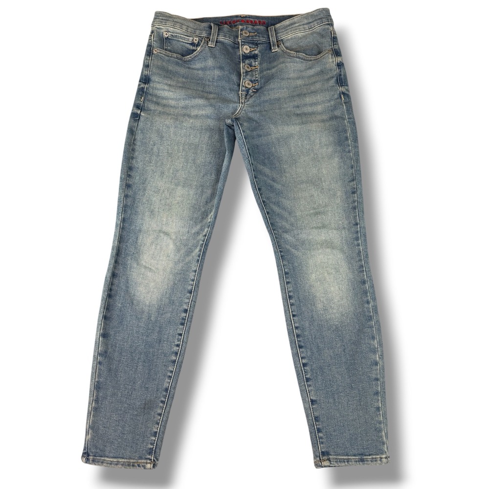 Ava Mid Rise Skinny Denim Jeans Light Wash 'Lucky Brand' Casual Size 10/30